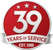 39 Years of Service